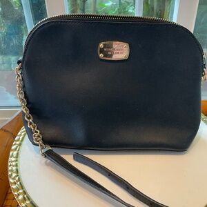 Michael Kors Black Leather Crossbody Bag